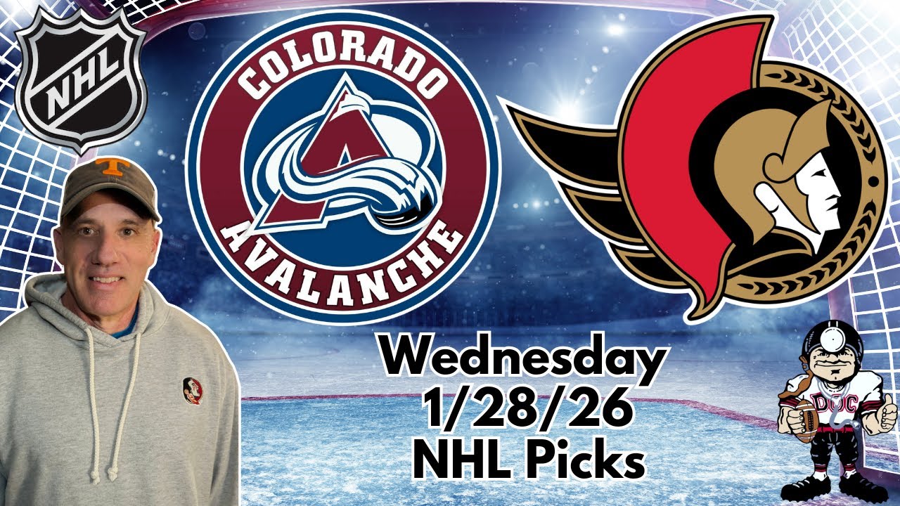 Colorado Avalanche vs Ottawa Senators 1/28/2026 NHL Picks  | Jason Sharpe NHL Odds and Predictions