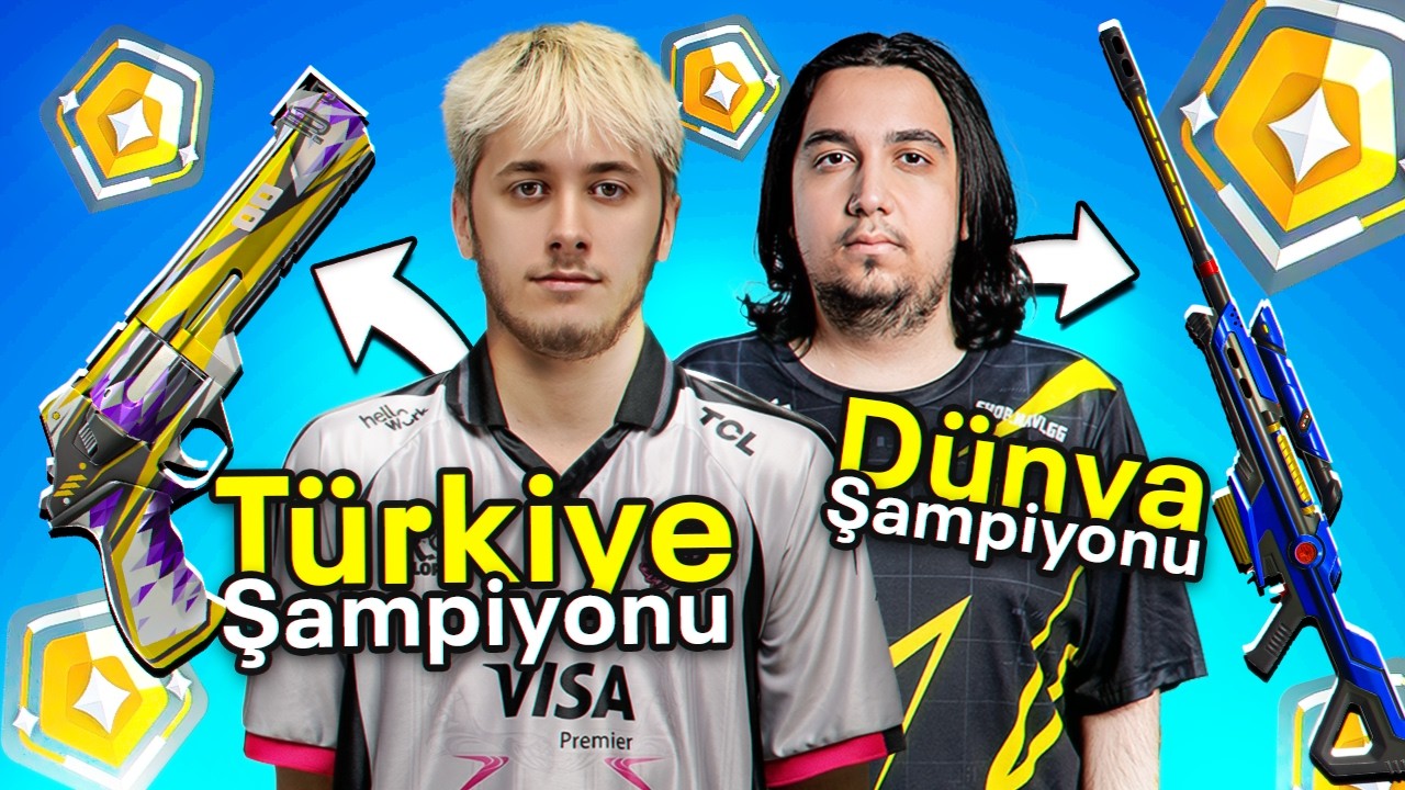 DÜNYA ve TÜRKİYE ŞAMPİYONLARI vs 5 GOLD! | Valorant