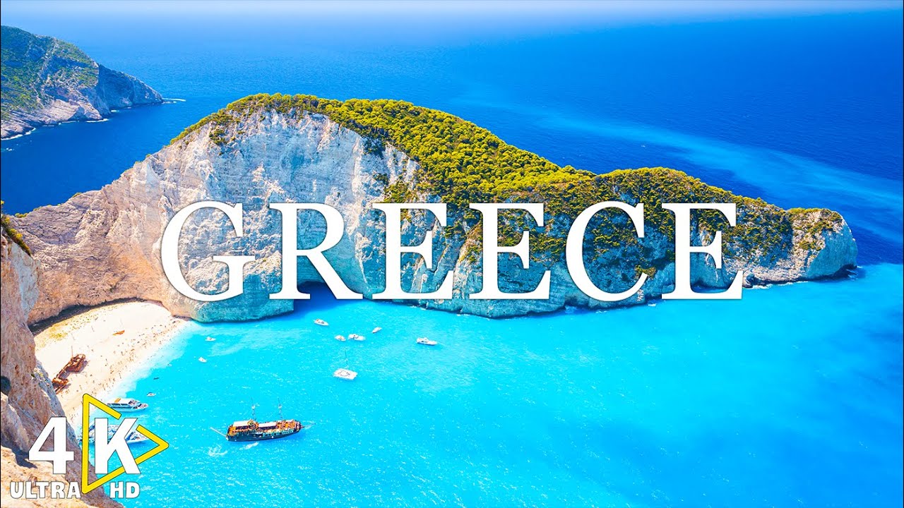 GREECE 4K • Beautiful 4K Nature Videos With Calming Music • Relaxing Music, Meditation Music