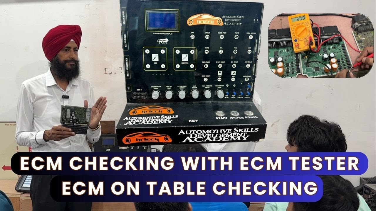 ECM Checking With Ecm Tester | Injector Firing | ECM on table checking#ecmtester#ecmrepairindia