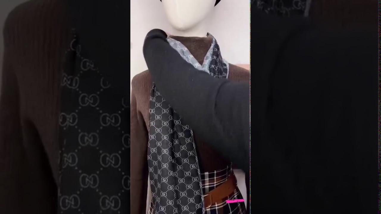 How to wear scarf around your neck