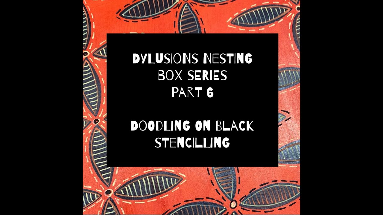 Серия «Скворечники Dylusions» — Часть 6 — Рисование по чёрному трафарету