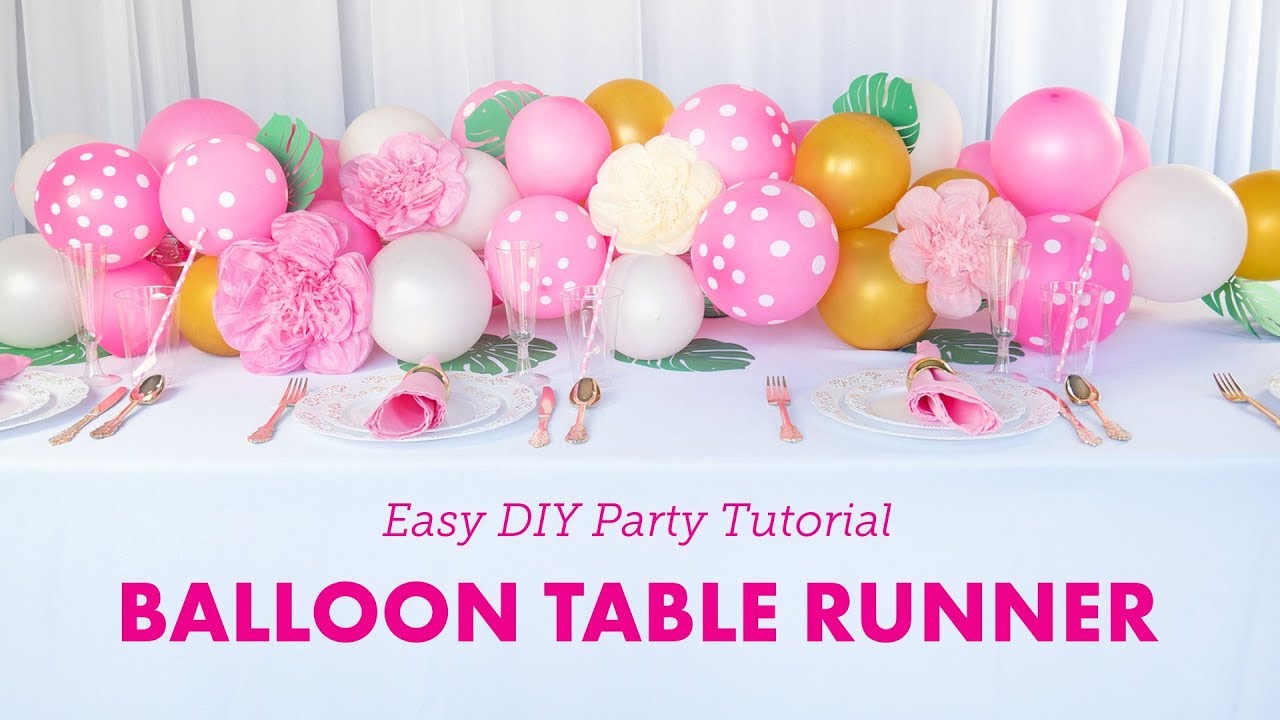 How To: DIY Balloon Table Runner | BalsaCircle.com