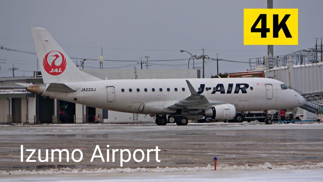 出雲縁結び空港 | J-AIR EMBRAER-170 (JA222J) | 出発✈