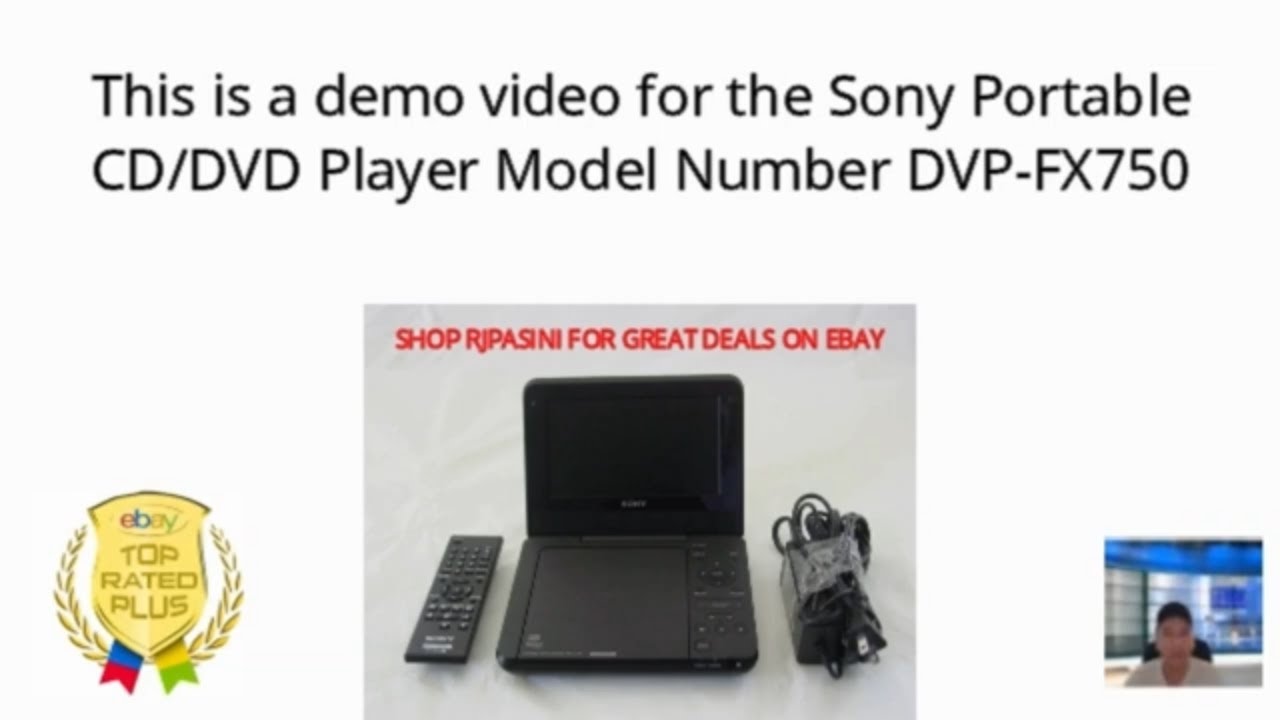 Sony DVD Player demo video Model#DVP FX750   May 10 2020