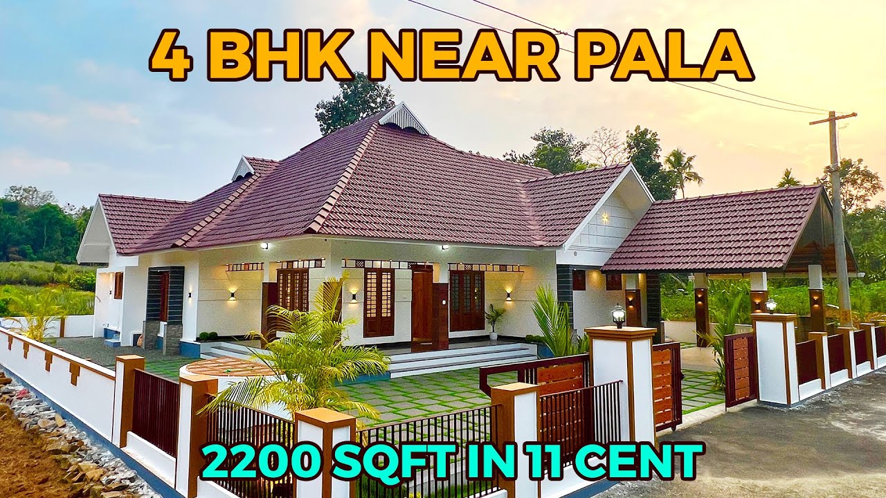പാലായിൽ മനോഹരമായ വീട് 2200sqft 4BHK beautiful home near Poovarany. For sale enquiries ☎️8921758725