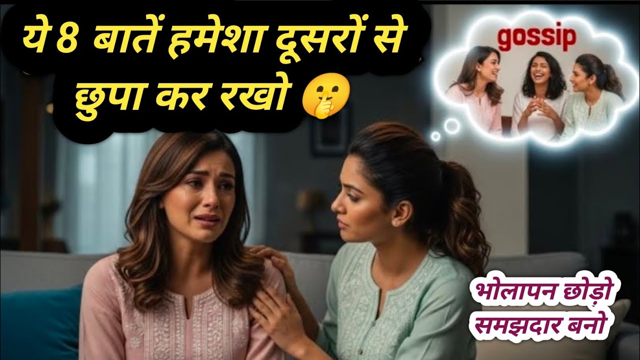 दूसरों से हमेशा छुपा कर रखो ये 8 बातें 🤫 | अपने राज अपने तक ही रखो | Housewife Motivation Video 