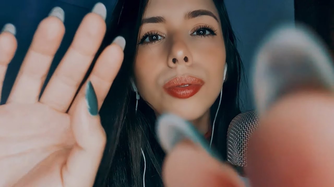 ASMR: TINGLY MOUTH SOUNDS & GENTLE CAMERA TOUCHING | 30MIN