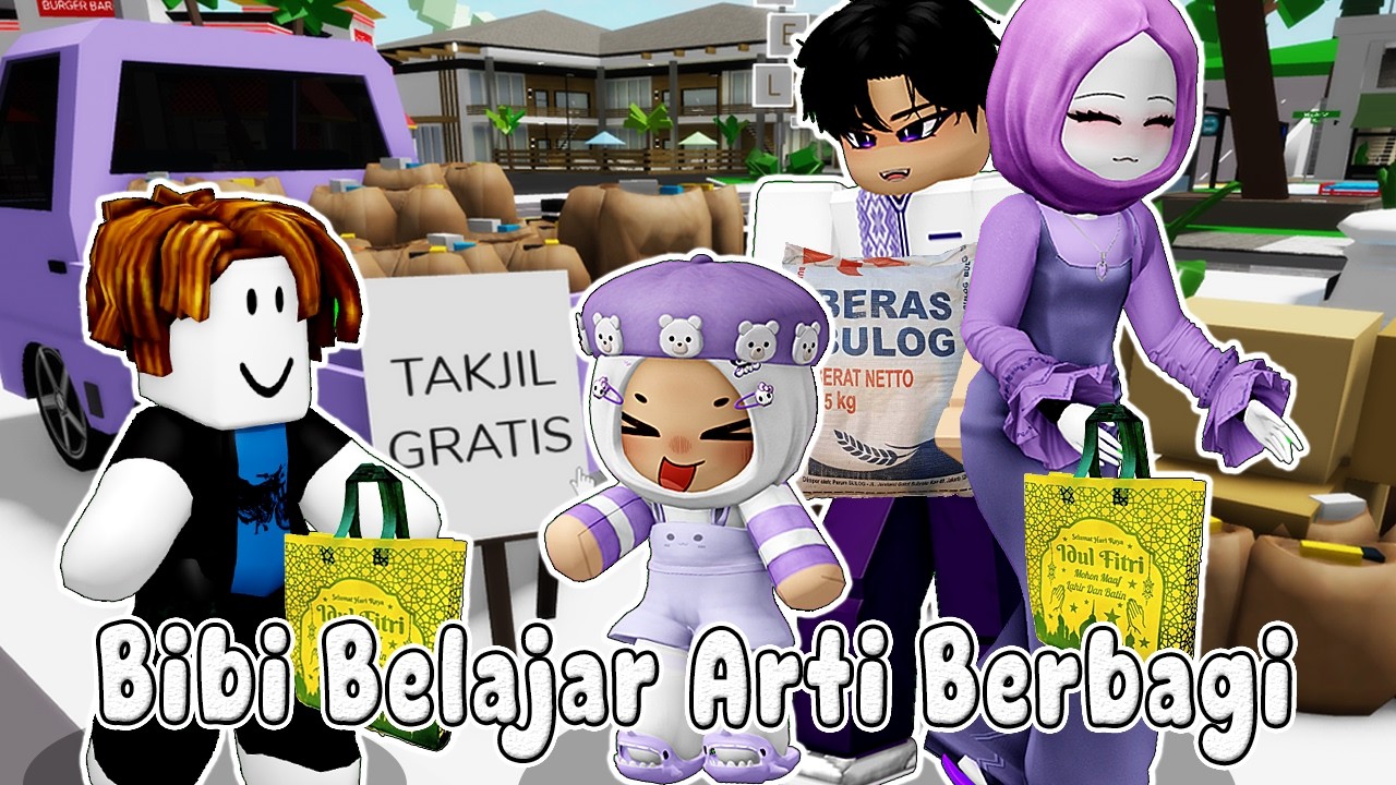 BIBI BAGI-BAGI TAKJIL GRATIS DI BULAN RAMADHAN - BIMALA RAMADHAN || BROOKHAVEN🏡ROBLOX INDONESIA