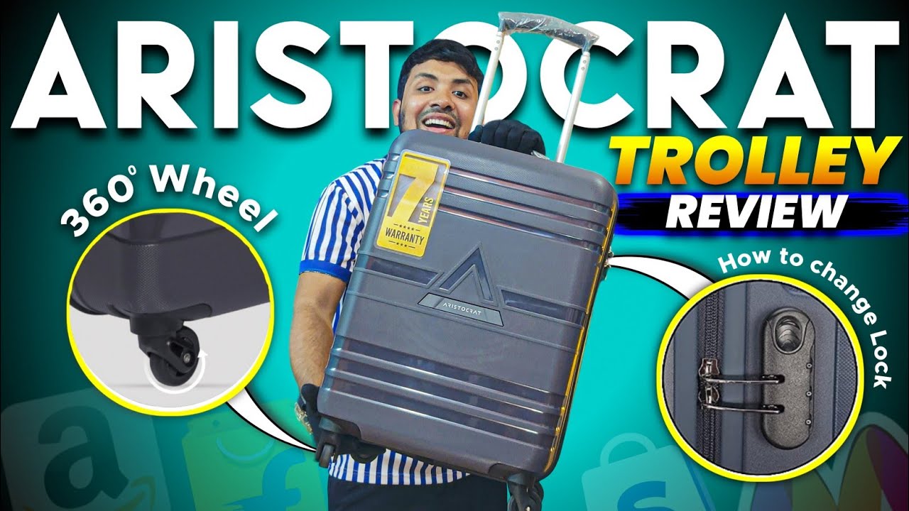 ⚡Aristocrat Trolley Bag REVIEW & UNBOXING⚡| 53cm Airstop Cabin Size Trolley Bag | Budget Trolley Bag