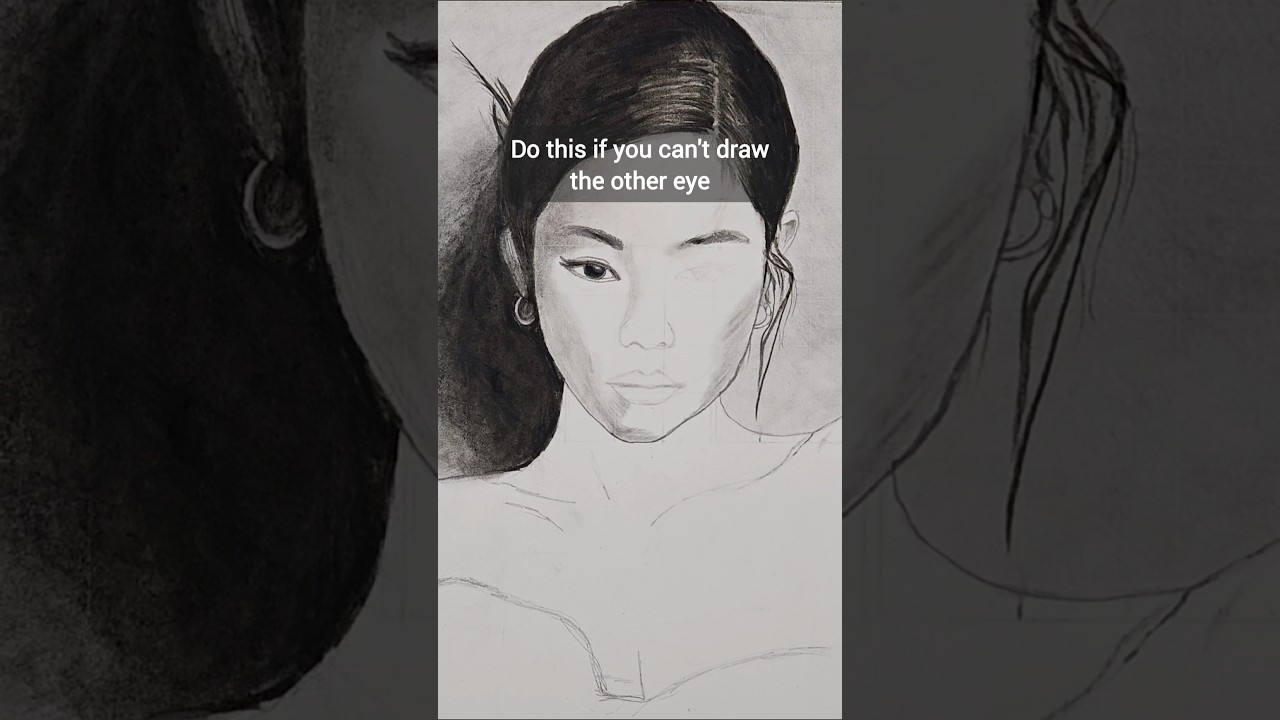 Easy Hack to draw the other eye 👀#shorts #art