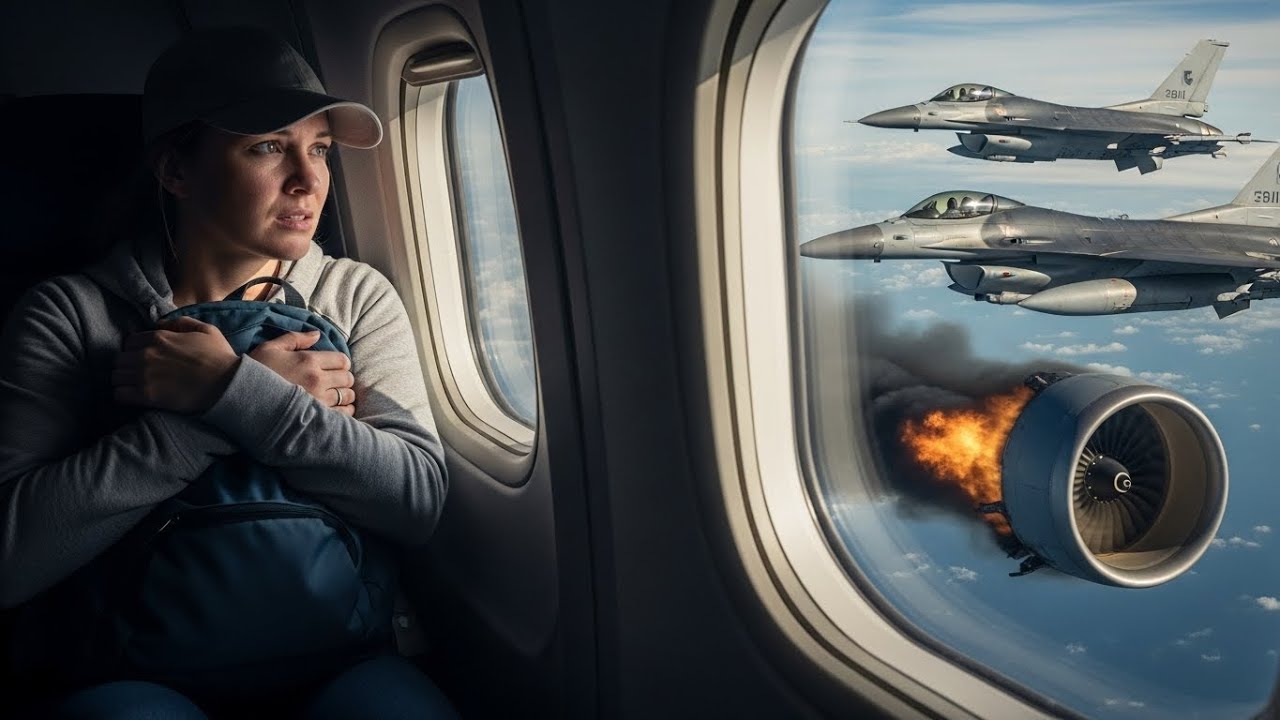She Sat in Silence on the Plane — Until Engine Failure Exposed Her to Fighter Jets