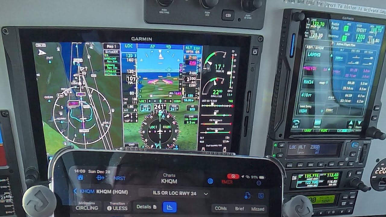 ILS Approach with Garmin SmartCharts