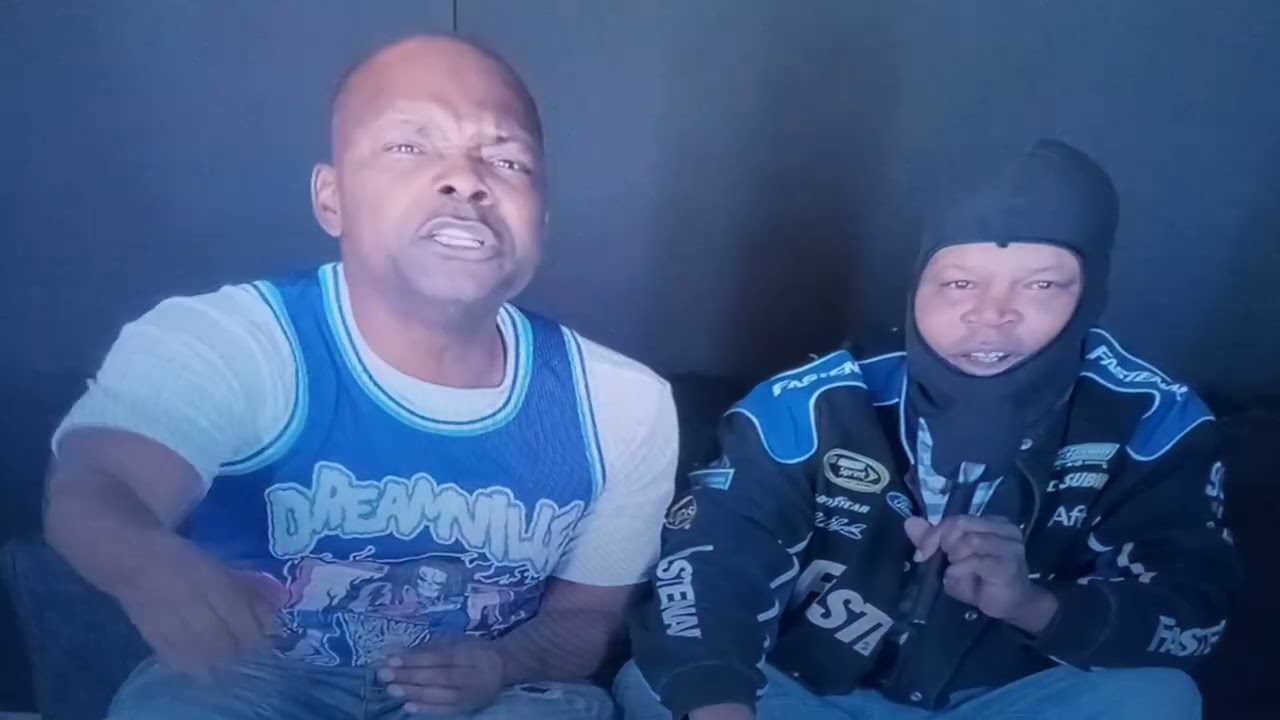 Two fools..on a big ass couch!!! 