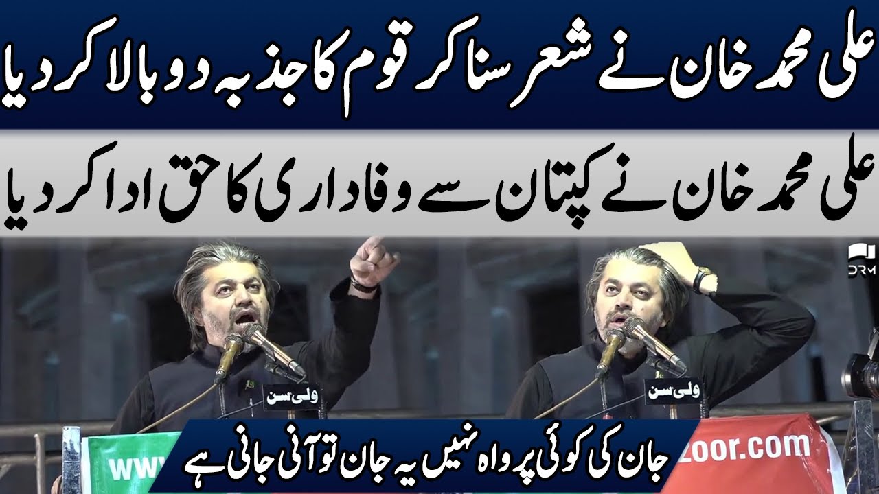 Ali Muhammad Khan Fiery Speech In Lahore Jalsa | Lahore Minar-e-Pakistan Jalsa | TE2U