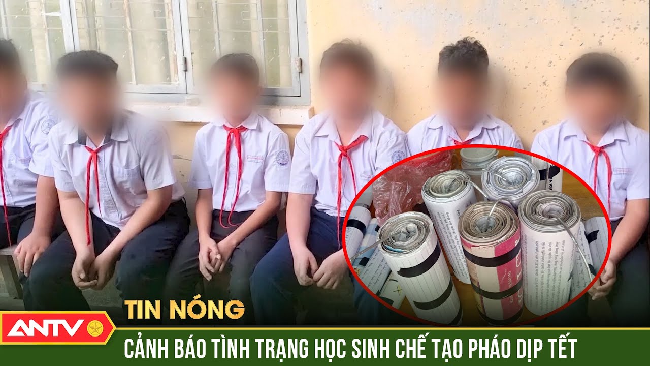 Phát hiện nhóm học sinh xé sách, cuốn giấy làm pháo tự chế | ANTV