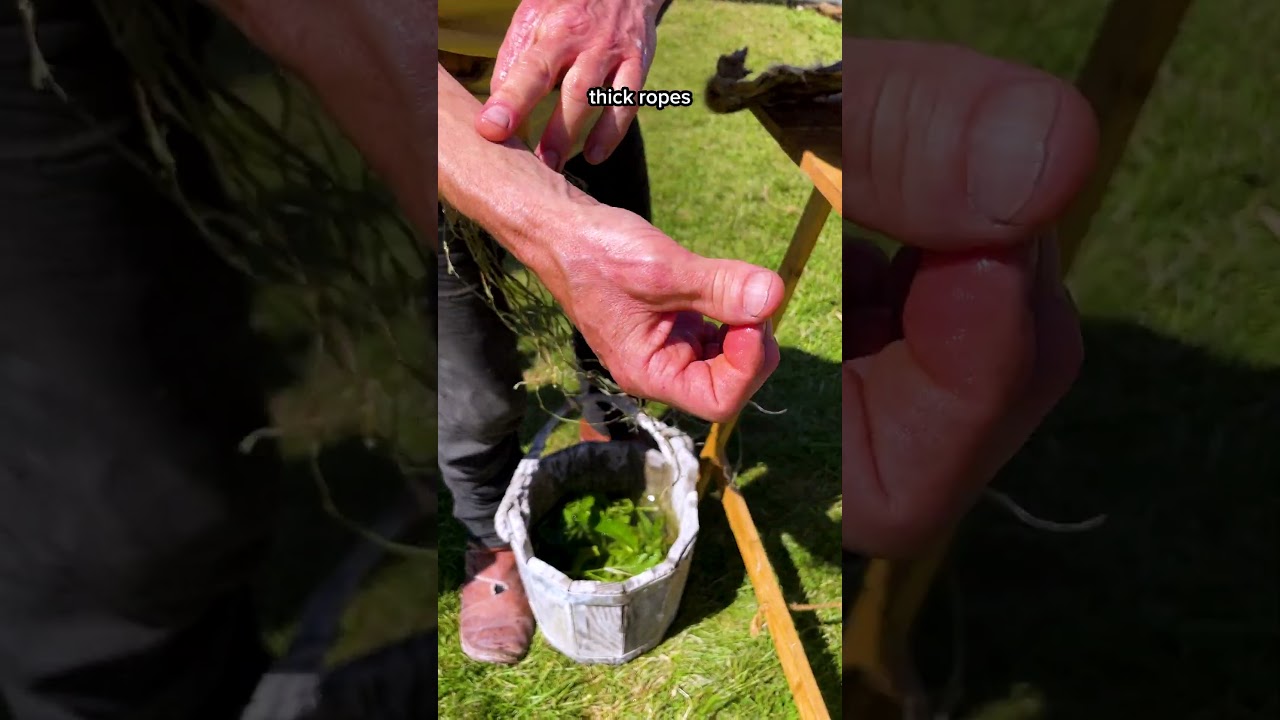 This is how people from the Stone Age made rope @chalkehistoryfestival
