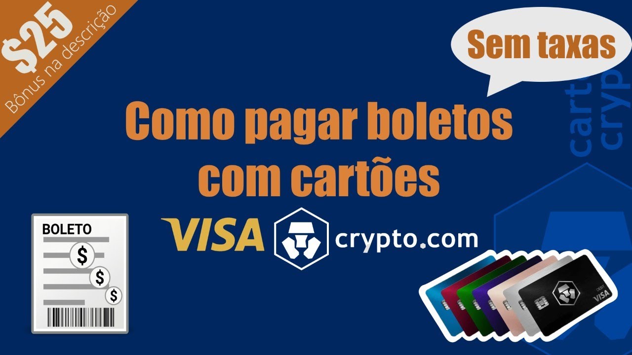 💲Como pagar contas e boletos com seu cart&atilde;o Crypto.com - Sem taxas!