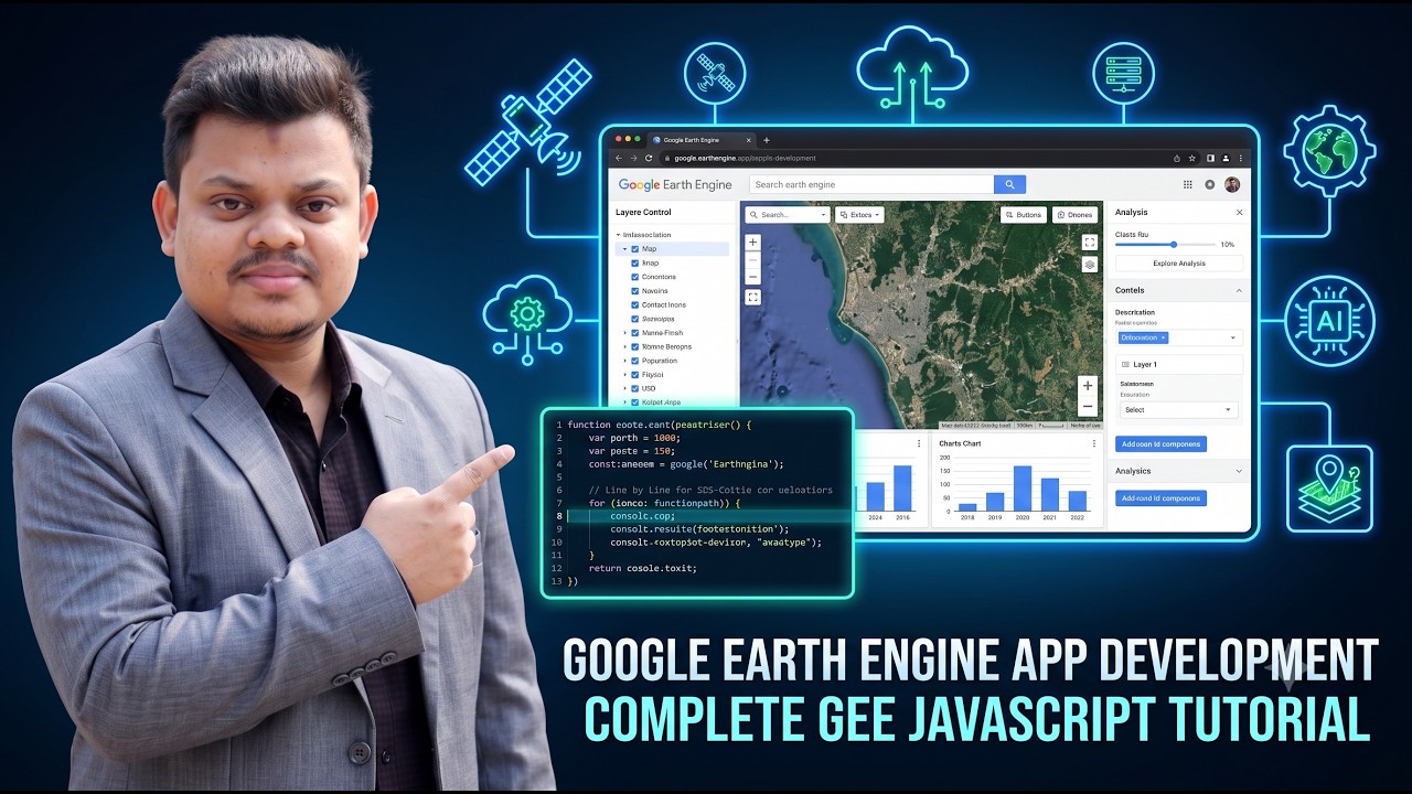 Google Earth Engine App Development Explained Line by Line | Complete GEE JavaScript App