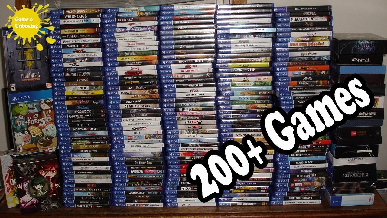 My PS4 Game Collection (Over 200+ Games)