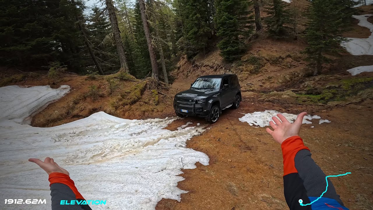 Land Rover Defender для бездорожья, видео от первого лица