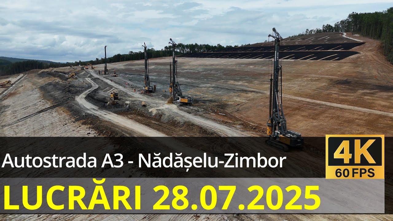Autostrada A3 - Lucrări Nădășelu - Zimbor, 28.07.2025