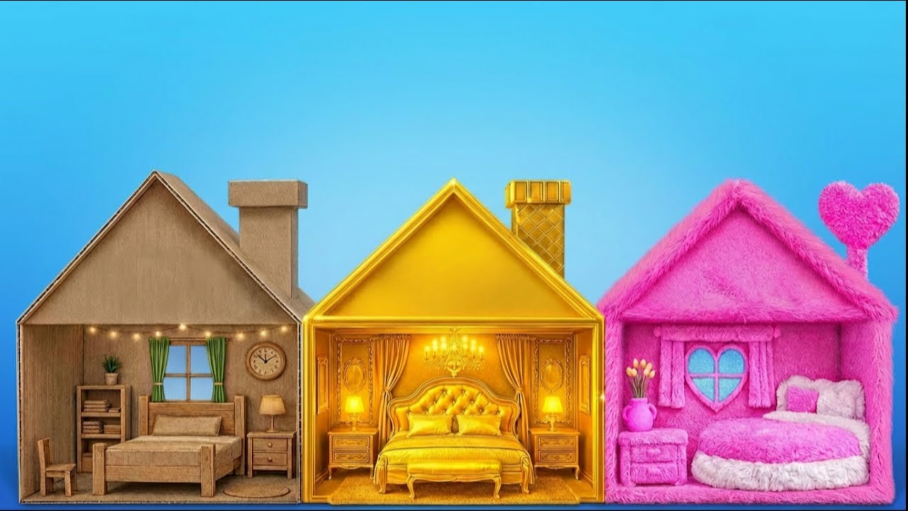 De Luxe à Bricolage : Rénovation Épique de Maison de Poupée par 123 GO! TRENDS