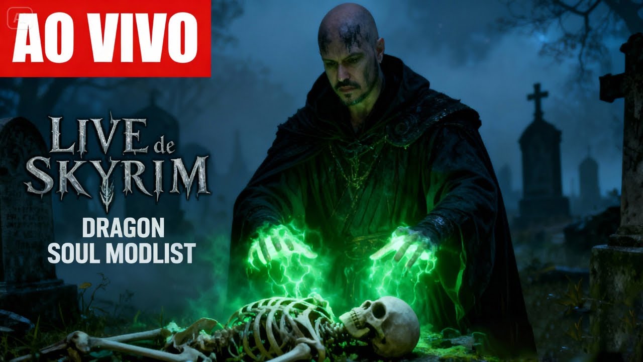 LIVE AGORA - SKYRIM com 2200 MODs - VENHA SE DIVERTIR - Gameplay, Boa Conversa e Diversão