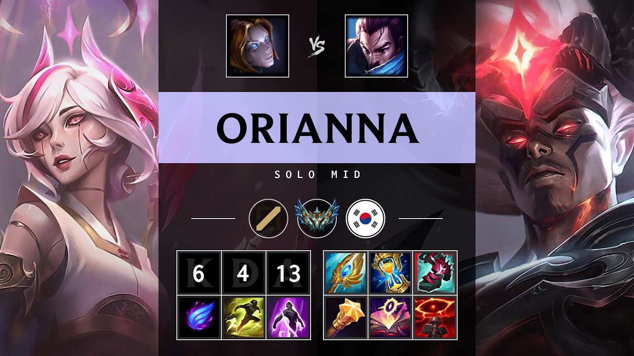 Orianna Mid vs Yasuo - KR Challenger Patch 25.16