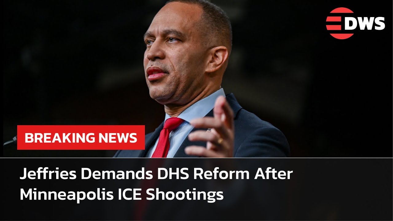 BREAKING: Hakeem Jeffries Blasts ICE & Homeland Security | Capitol Hill Press Conference | AC15