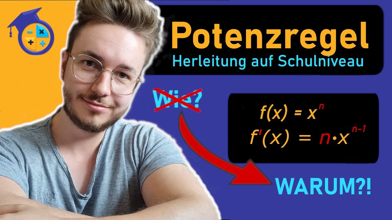 WARUM gilt die Potenzregel beim Ableiten? | Herleitung der Potenzregel einfach erklärt
