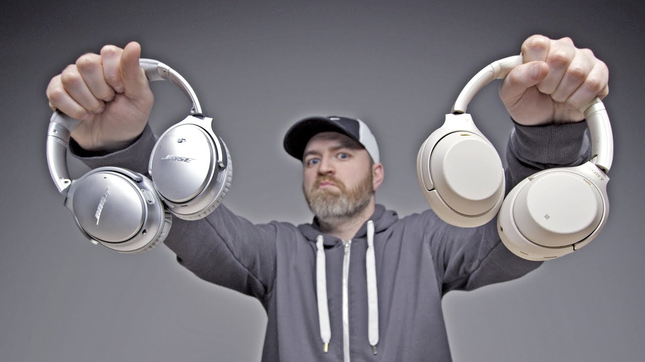 Лучшие наушники с шумоподавлением... Bose или Sony?