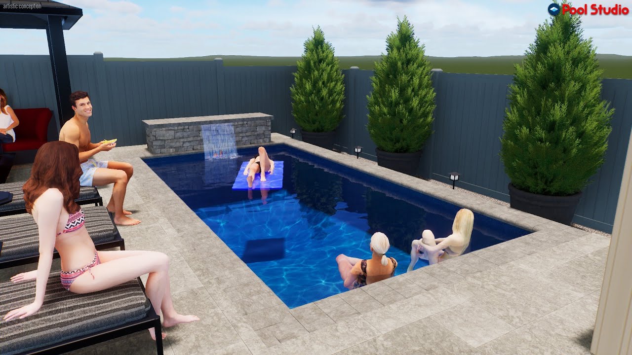 10 x 20 Inground Swimming Pool 3D Design Video by Rideau Pools Ottawa