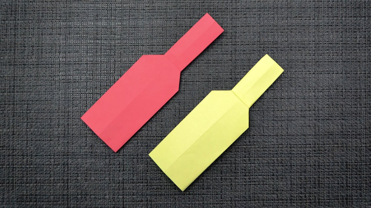 Paper BOTTLE Origami | Tutorial DIY by ColorMania