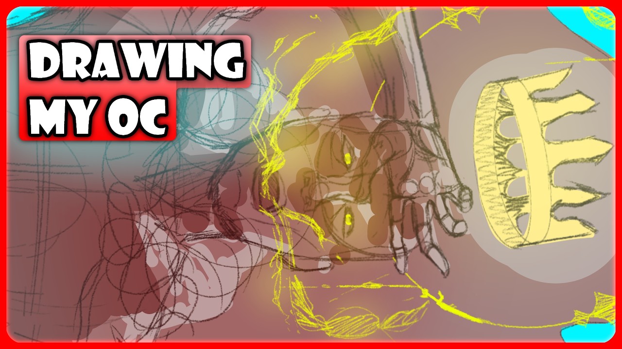 Drawing My OC Ozzy getting crowned || Drawing / Illustration || Art stream