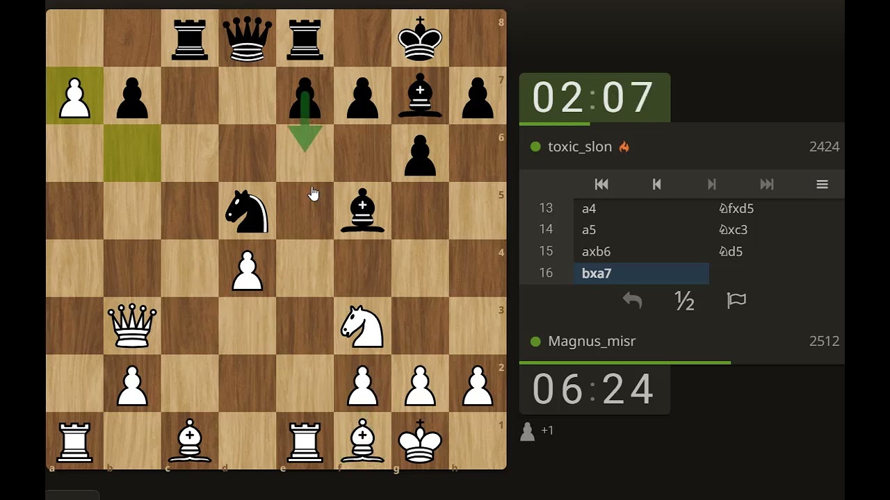 درس مستفاد مع كل مباراه/شطرنج رابيد