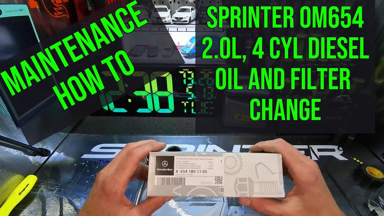 Sprinter 2.0L 4 cyl Oil and Filter change (OM654)