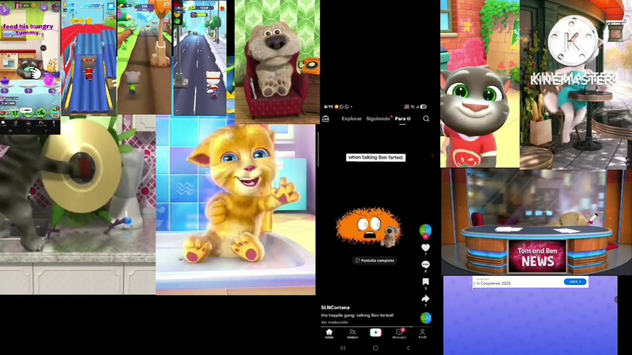 Tom videos Party Rock from - Talking Tom - World War 1 on games all - Wilmer Hernández video
