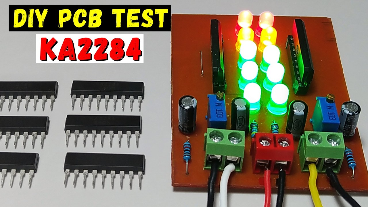 Cablaj DIY pentru testarea integratelor KA2284 (VU Meter) cumpărate de pe Aliexpress