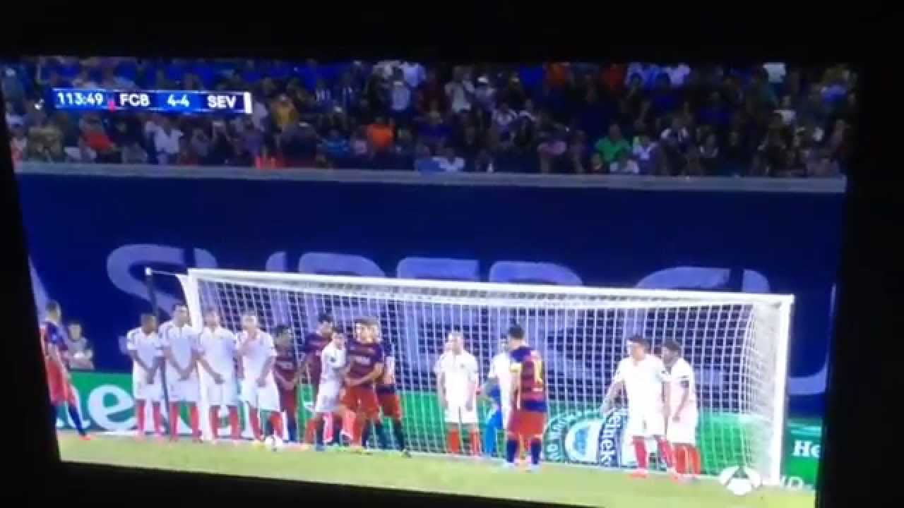Gol de Pedro al Sevilla supercopa 2015
