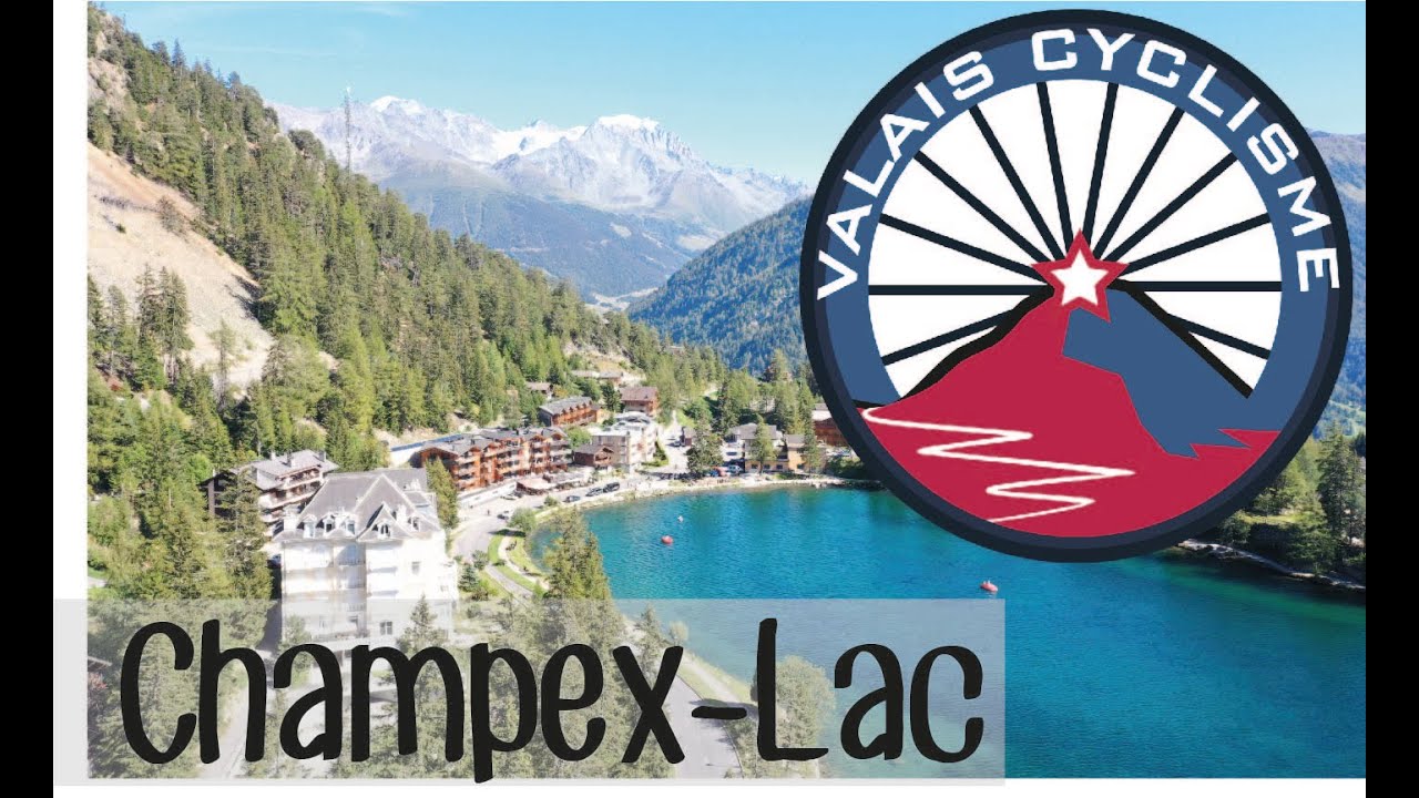 Montée sur Champex-Lac en vélo, Valais, Suisse