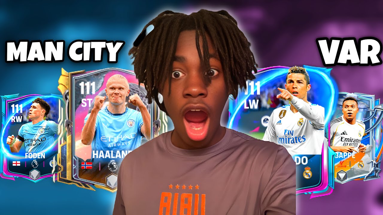 ALL TIME MAN CITY VS ALL TIME REAL MADRID IN FC MOBILE