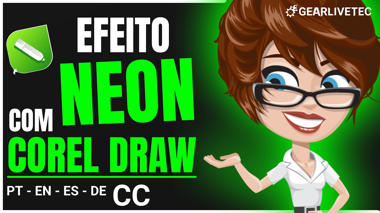 Efeito TOP TREND Neon em Imagem com COREL DRAW. Como fazer efeito Neon no Corel Draw 2022 Fácil!