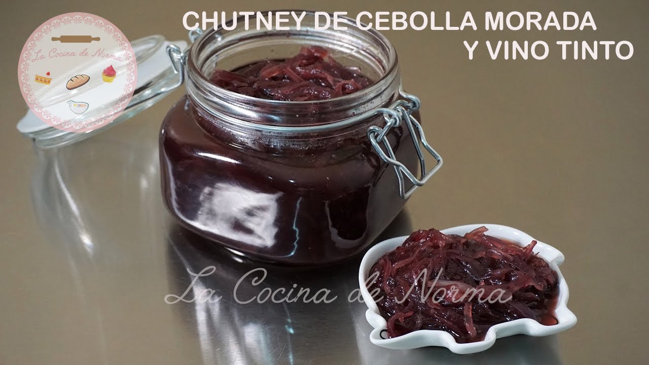 Chutney de cebolla morada y vino tinto