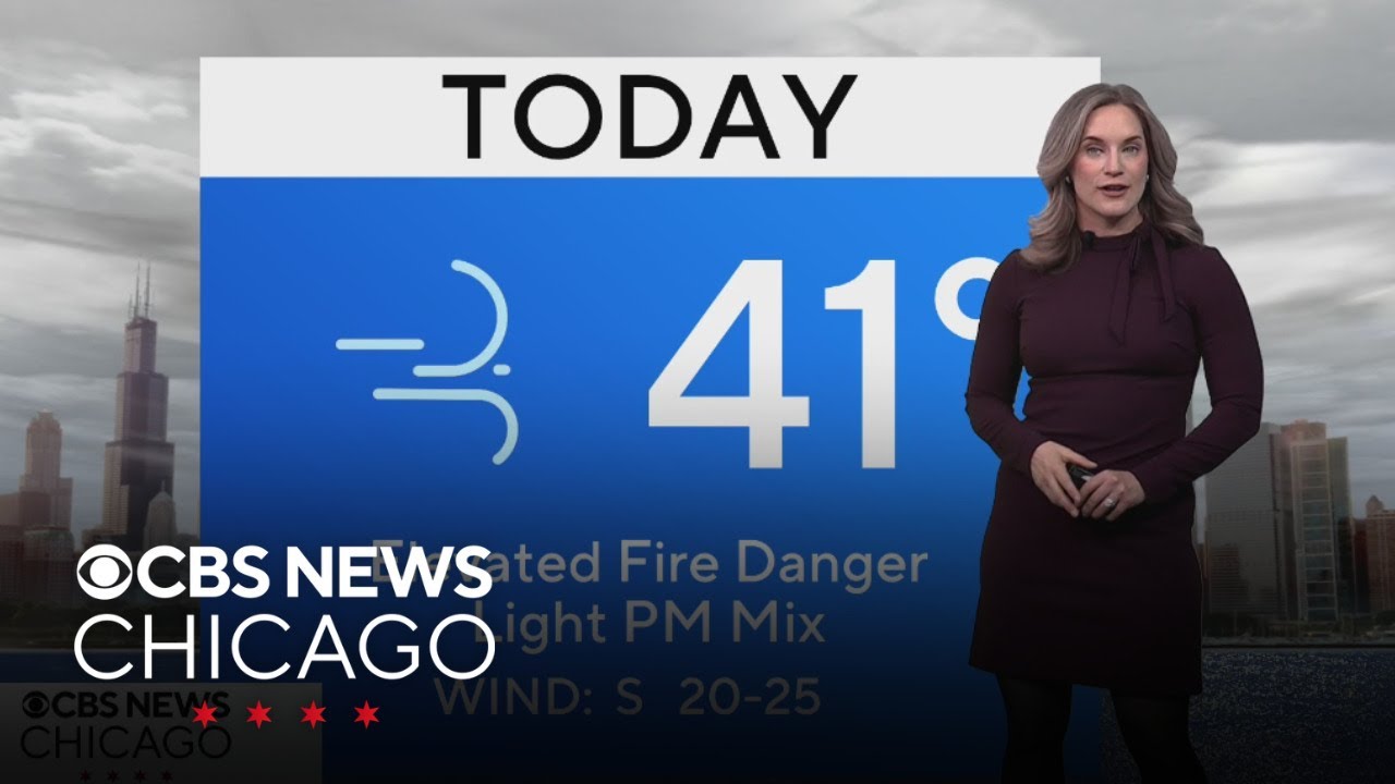 Windy and milder day on Tuesday