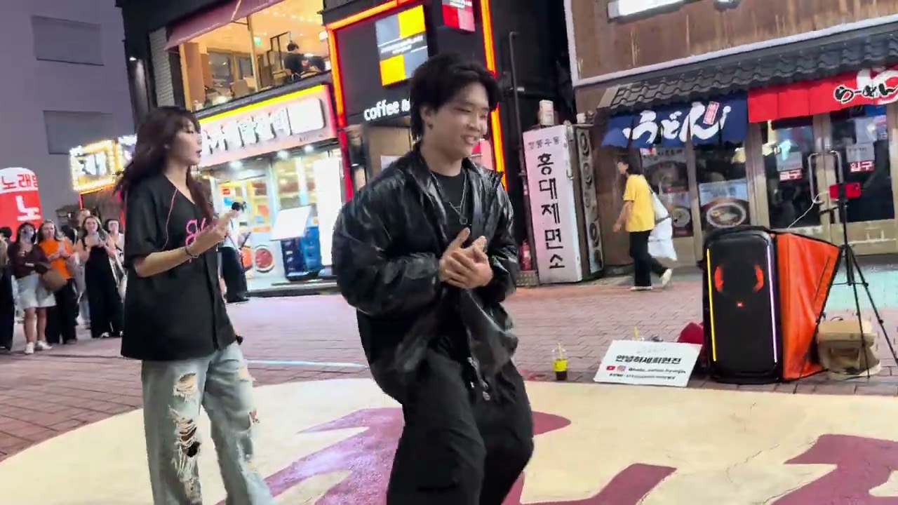 HONGDAE K-POP DUO BUSKING (Hello Sehee.Hyunjin 안녕하세희현진) - [Big Bang] Bang Bang Bang (5)