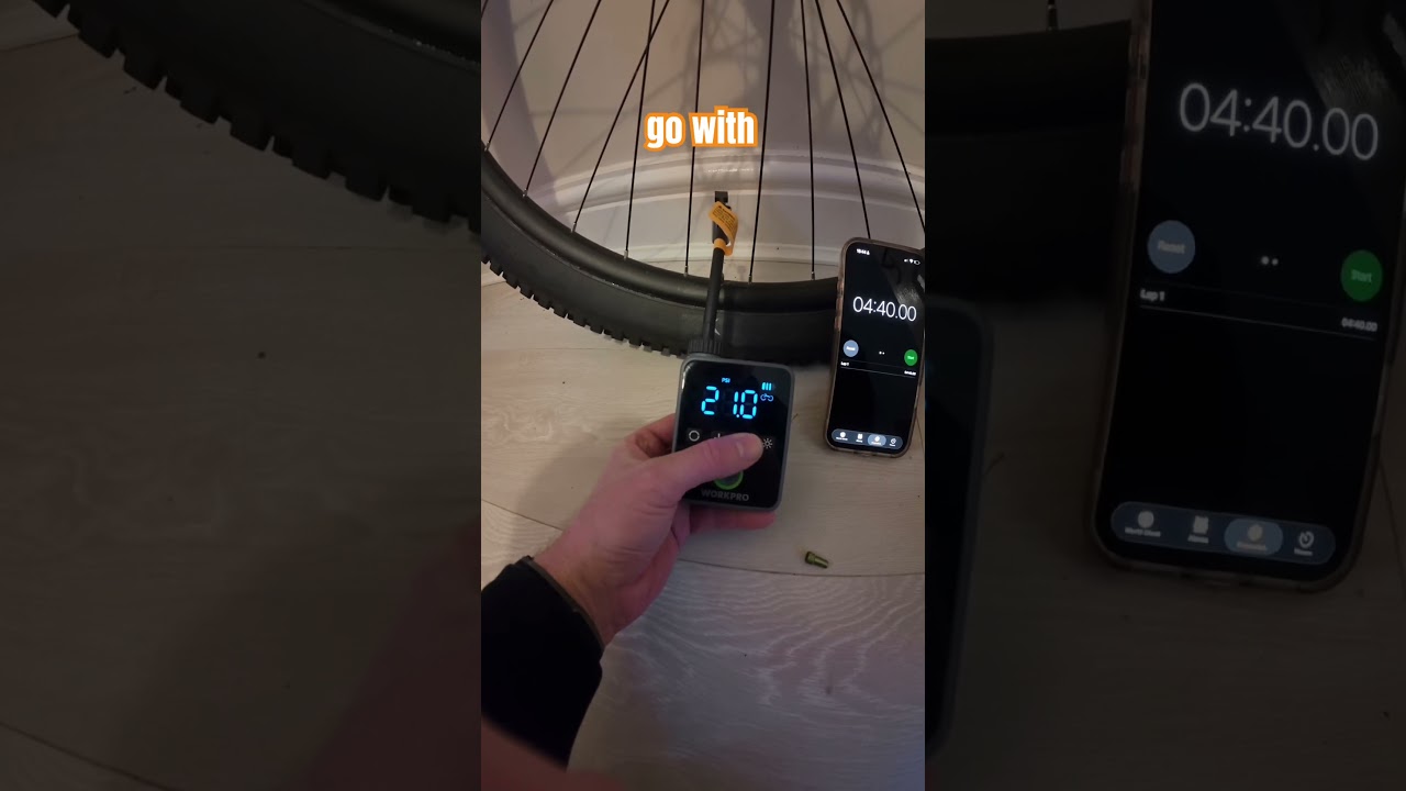 ТЕСТ СКОРОСТИ: Беспроводной велосипедный насос против насоса для горных шин | Беспроводной мини-н...