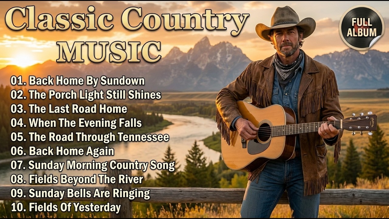 Back Home By Sundown, The Porch Light Still Shines 🎸 Classic Country Music Timeless 60s 70s 80s