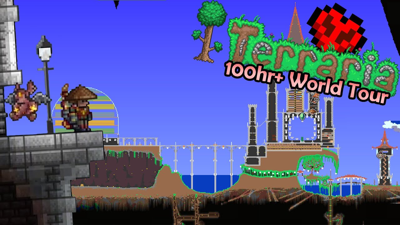 I'VE SURVIVED 100HRS IN HARDCORE MASTERMODE TERRARIA (World Tour)