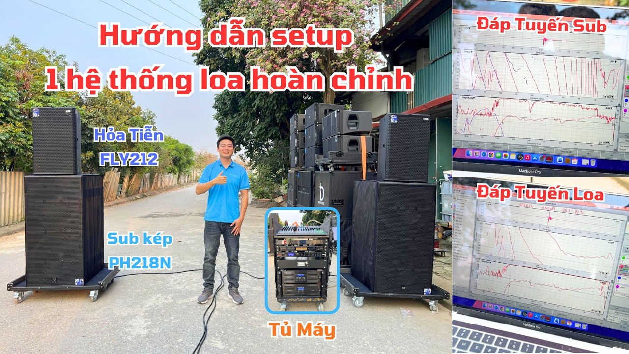 Cùng DVH setup hệ thống loa hoả tiễn DB acoustic .Bé bé nhưng được cái kêu to . DVH Audio 0363553277